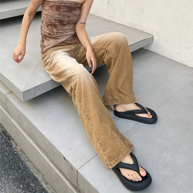 LKOD Jeans Women's Brown-2