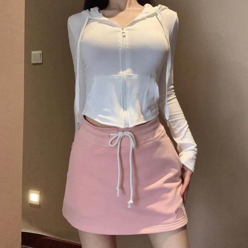LKOD Casual Short Skirts Women's-5