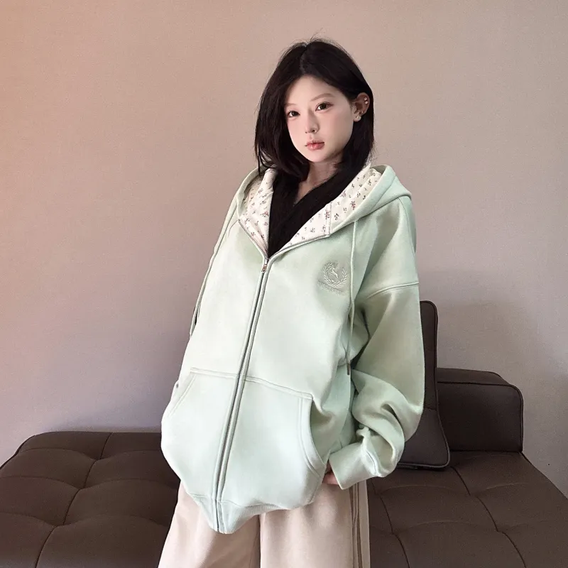 LKOD Sweatshirts Women's Green-4