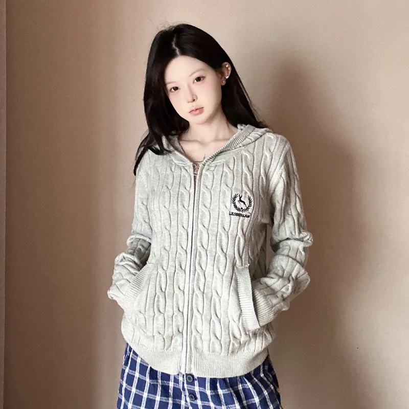 LKOD Knitwear Women's Gray-3