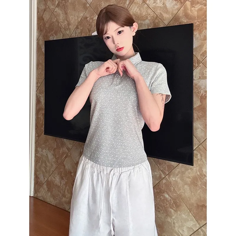 LKOD T Shirts Women's Gray-2