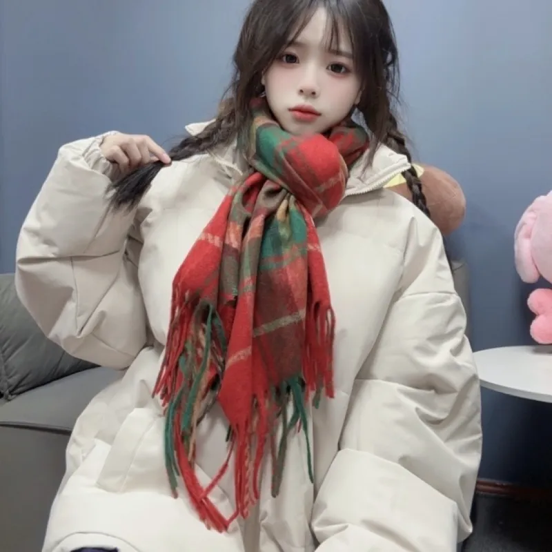DAP Plush Knit Scarves Women's Red-3