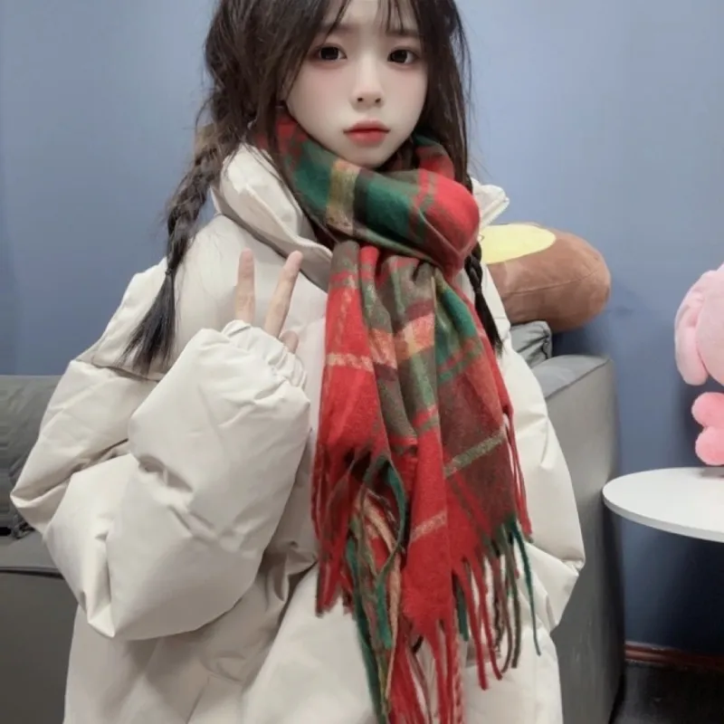 DAP Plush Knit Scarves Women's Red-1