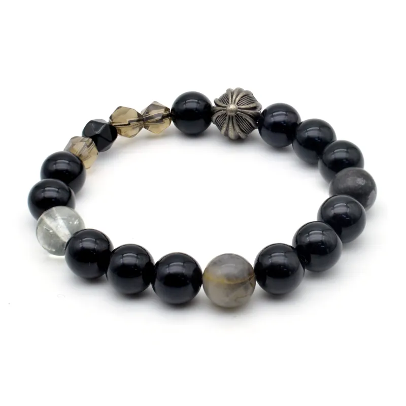 DAP Crystal Flame Stone Glass Beads Bracelets Unisex-4