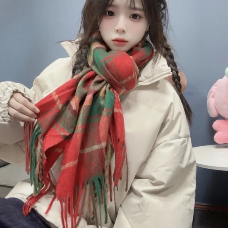 DAP Plush Knit Scarves Women's Red-2