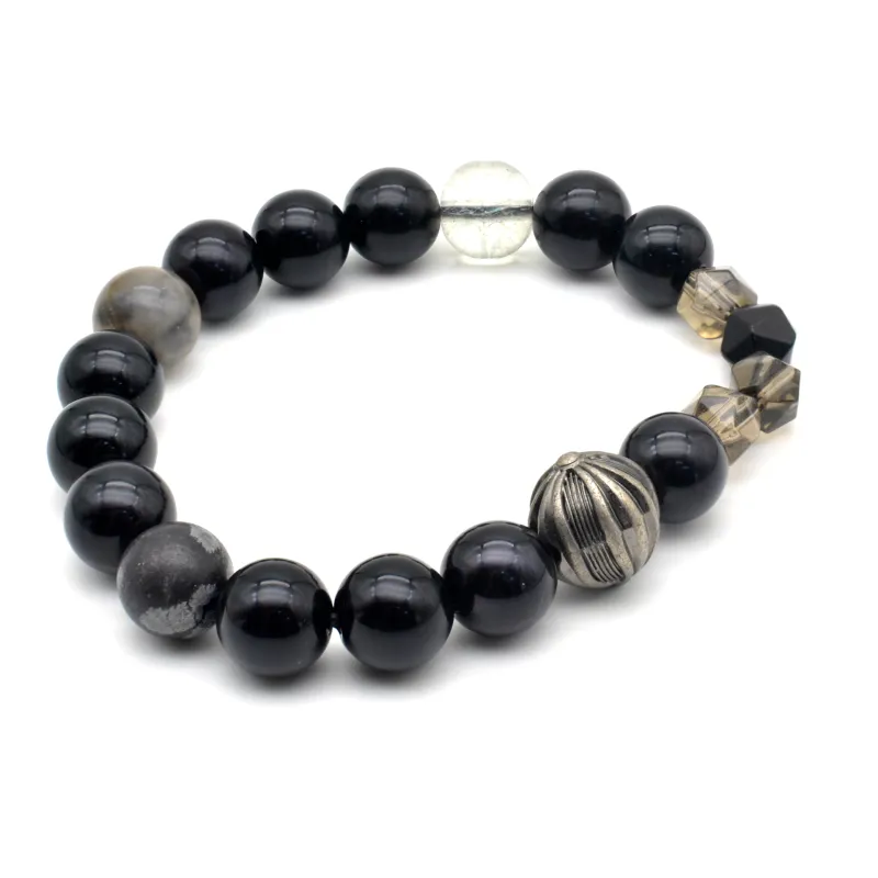 DAP Crystal Flame Stone Glass Beads Bracelets Unisex-3