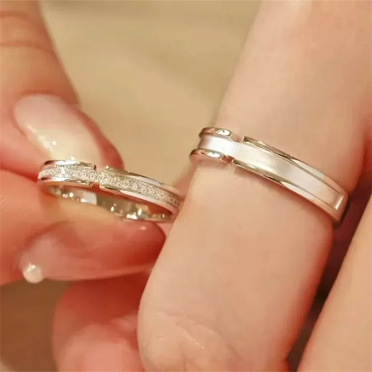 DAP 925 Silver Zircon Rings Unisex-5