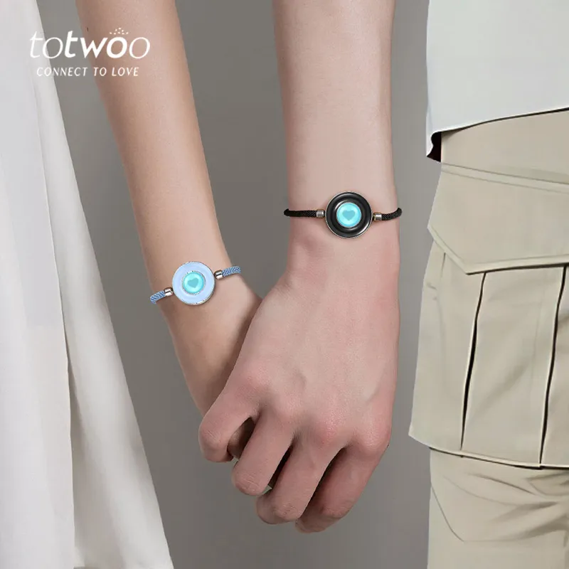 TOTWOO Drawstring Black Agate Calcite Milan Cord Bracelets Unisex-10