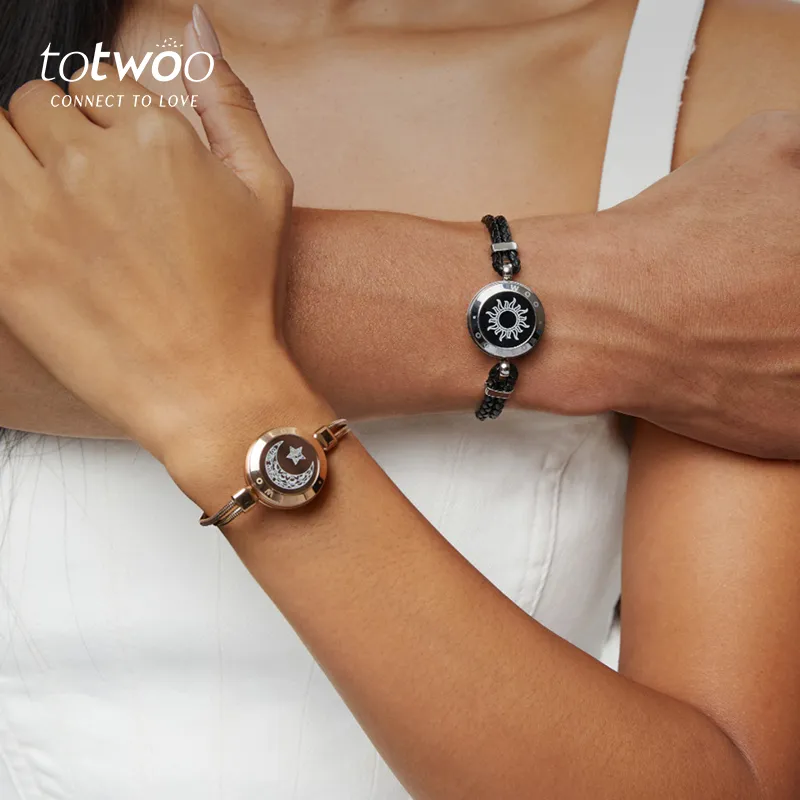 TOTWOO Haoshi Titanium Steel Bracelet Pair Unisex-5