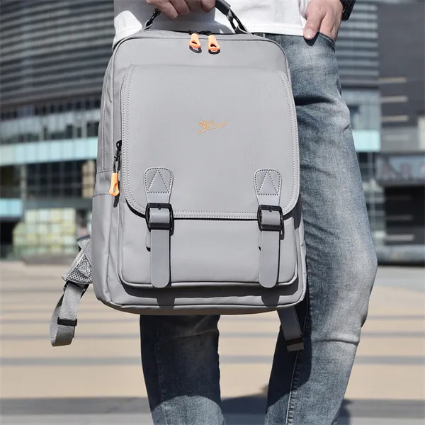 Dusen Kangaroo Oxford Backpack Regular Men's Black/Gray-7