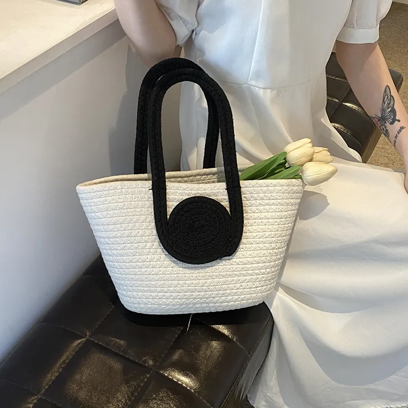 Dusen Kangaroo Special Material Handbag Regular Women's White/Khaki-13