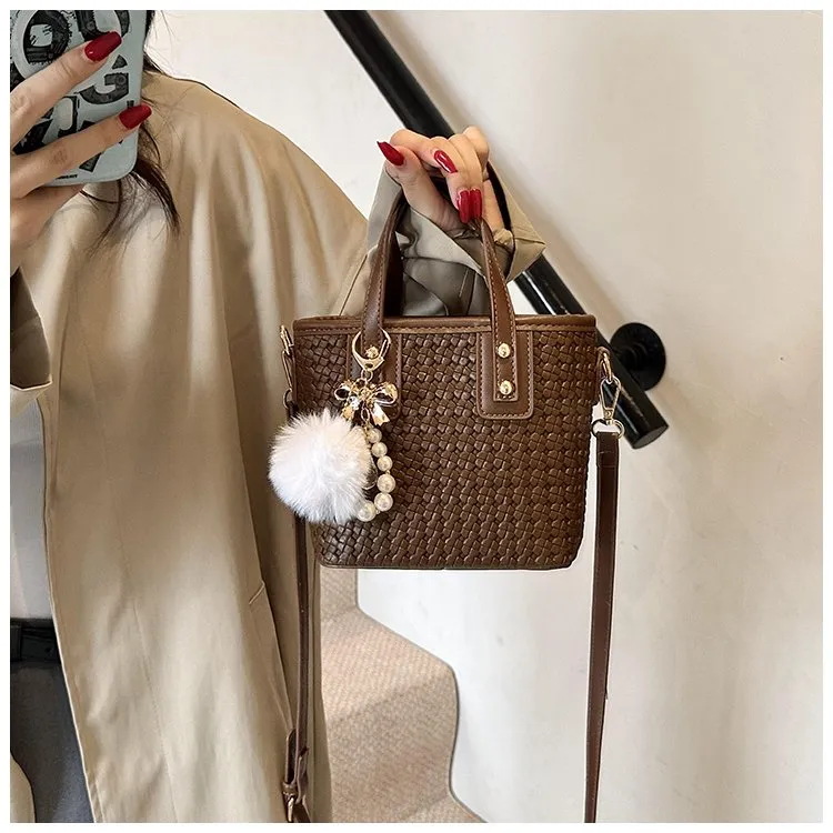 Dusen Kangaroo PU Handbag Women's Multicolor-1