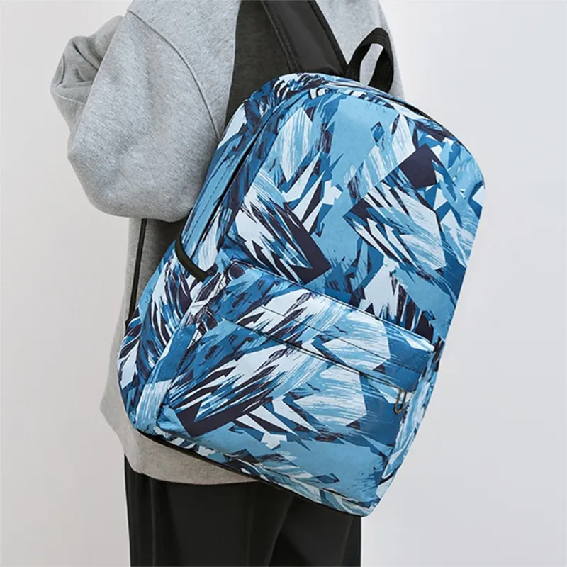 Dusen Kangaroo High quality Fabric Backpack Unisex Gray/Red/Green/Blue-4