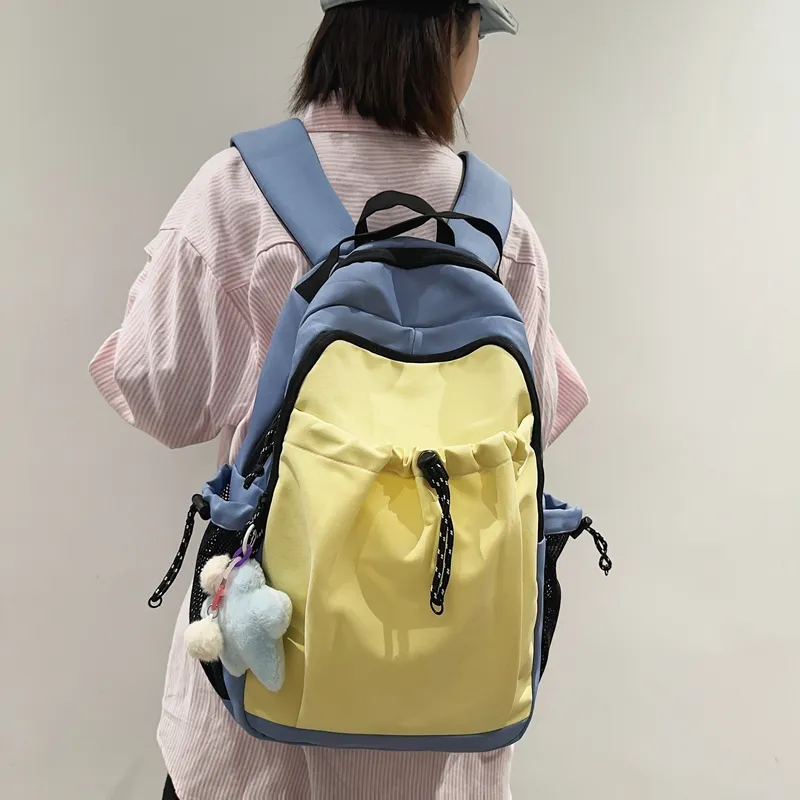Dusen Kangaroo Nylon Backpack Regular Unisex Multicolor-14