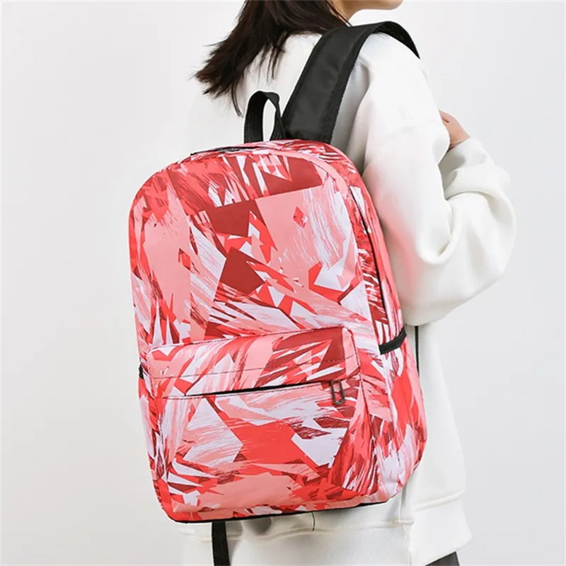 Dusen Kangaroo High quality Fabric Backpack Unisex Gray/Red/Green/Blue-9
