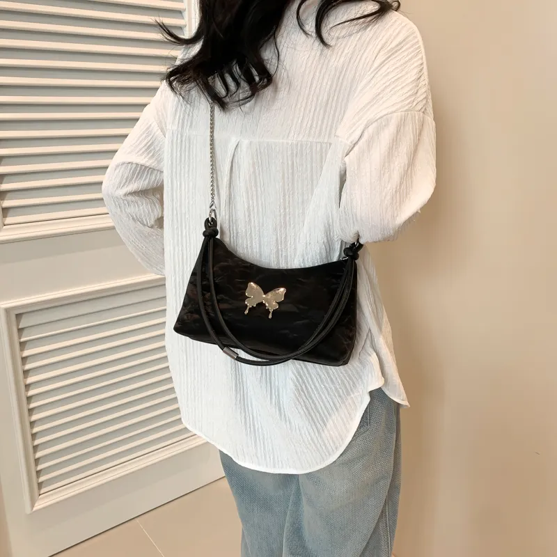 Dusen Kangaroo PU Crossbody Bag Regular Women's Blue/Pink/White/Black-27