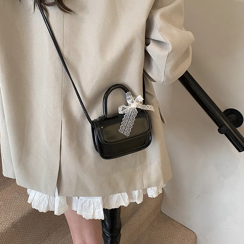Dusen Kangaroo PU Crossbody Bag Regular Women's White/Silver/Black/Blue/Pink-8