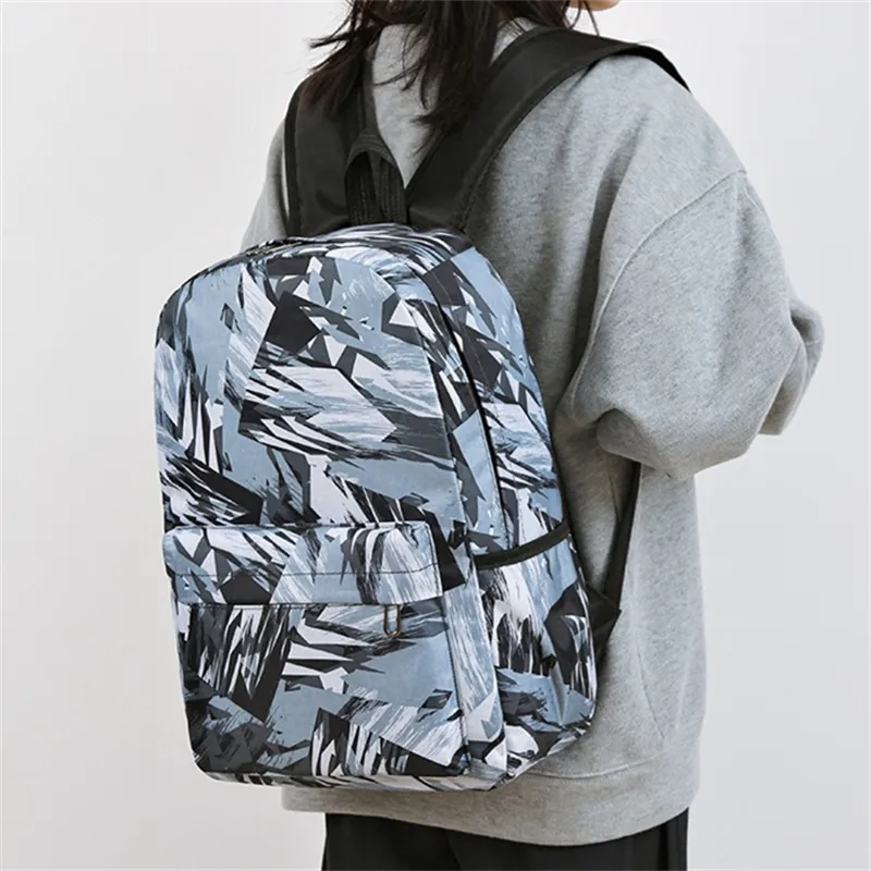 Dusen Kangaroo High quality Fabric Backpack Unisex Gray/Red/Green/Blue-14