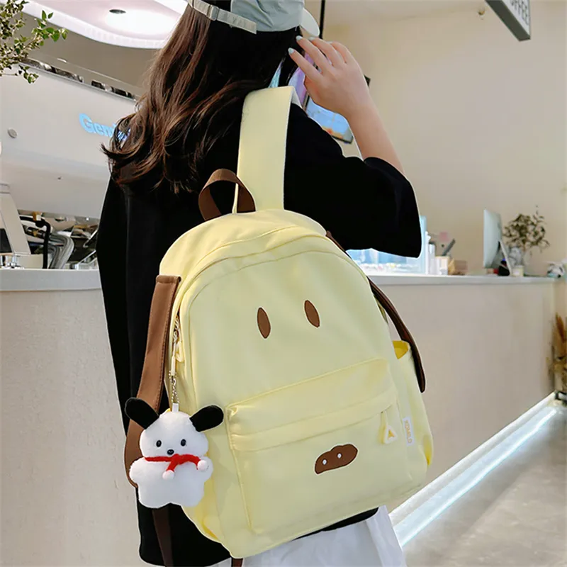 Dusen Kangaroo Nylon Backpack Regular Women's Multicolor-4