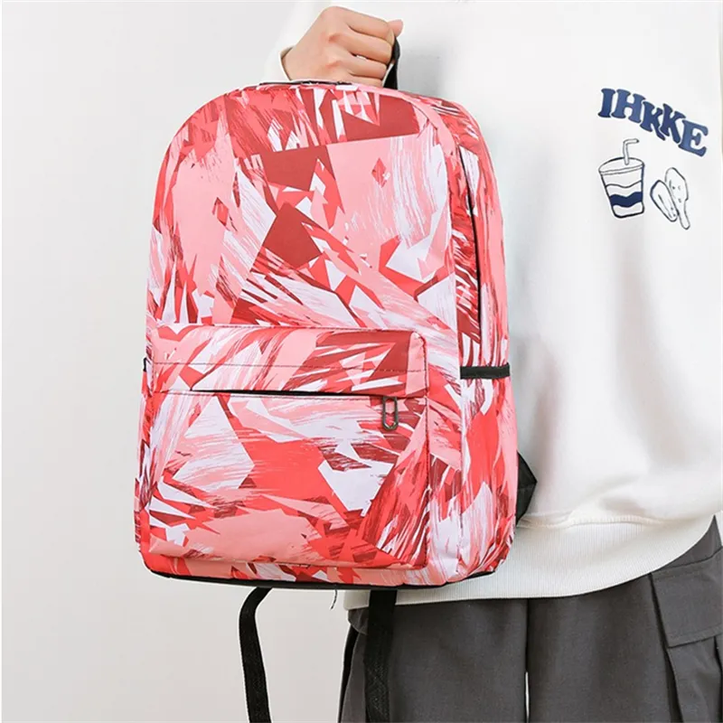 Dusen Kangaroo High quality Fabric Backpack Unisex Gray/Red/Green/Blue-6