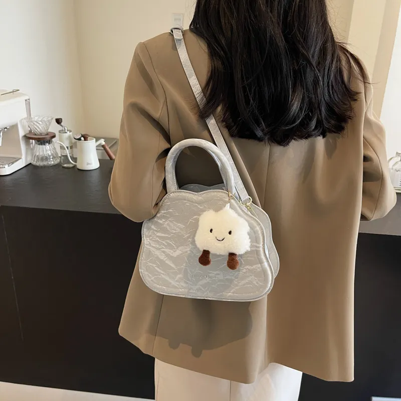 Dusen Kangaroo PU Crossbody Handbag Regular Women's Multicolor-9