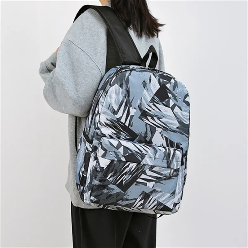 Dusen Kangaroo High quality Fabric Backpack Unisex Gray/Red/Green/Blue-15