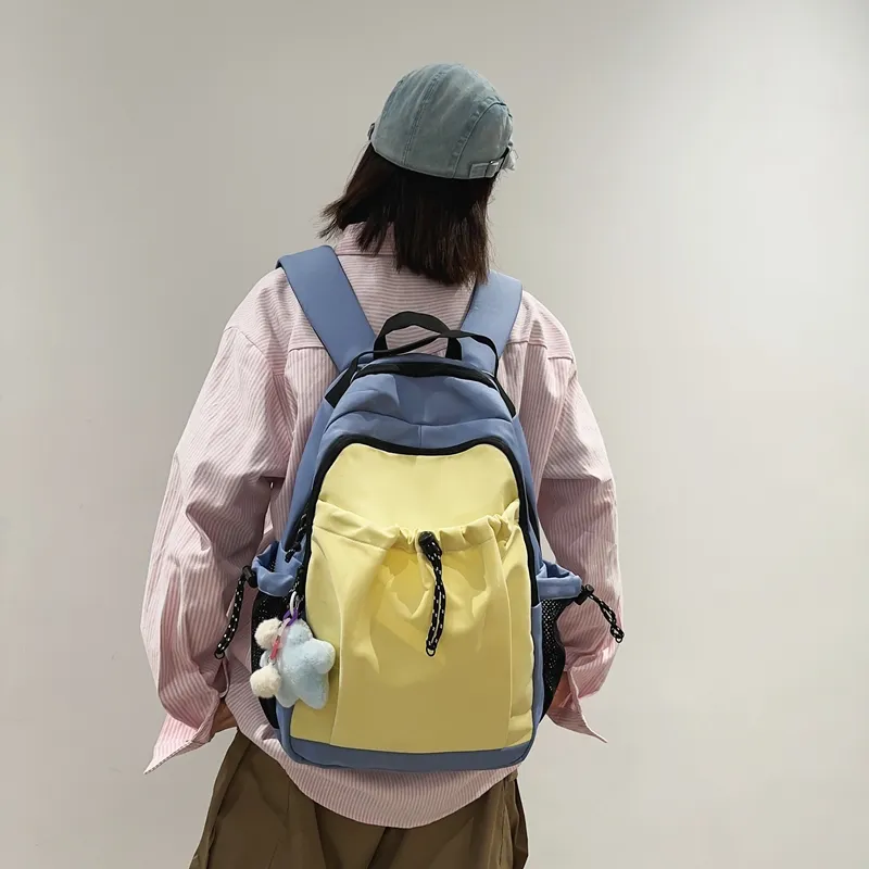 Dusen Kangaroo Nylon Backpack Regular Unisex Multicolor-15