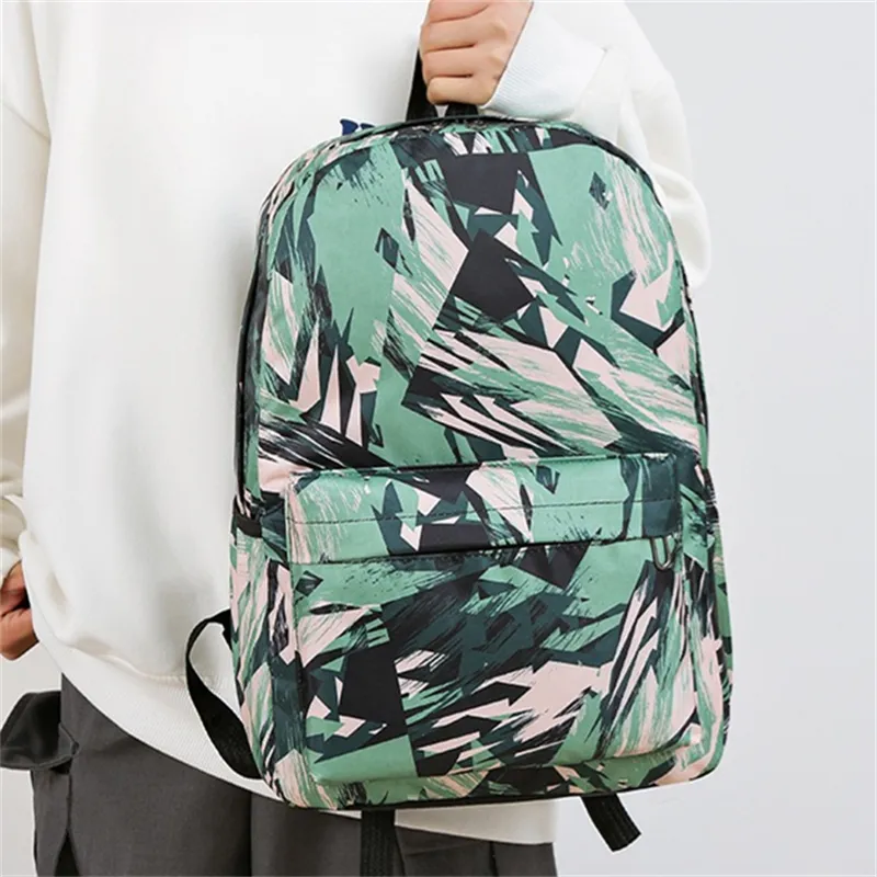 Dusen Kangaroo High quality Fabric Backpack Unisex Gray/Red/Green/Blue-11