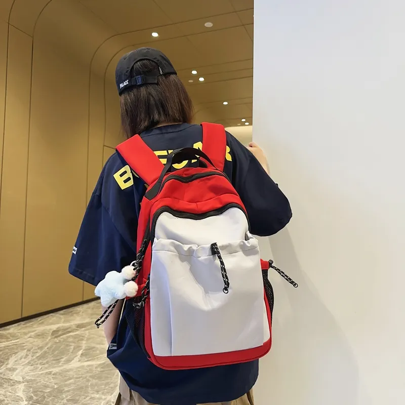 Dusen Kangaroo Nylon Backpack Regular Unisex Multicolor-11