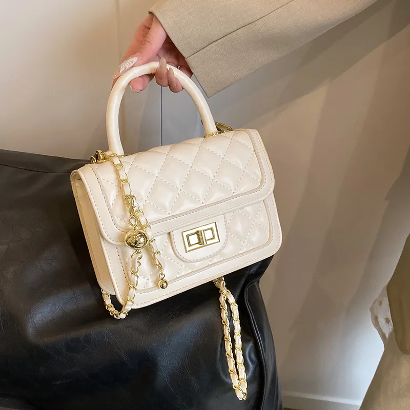 Dusen Kangaroo PU Crossbody Bag, Handbag Women's White/Silver/Black/Multicolor-4