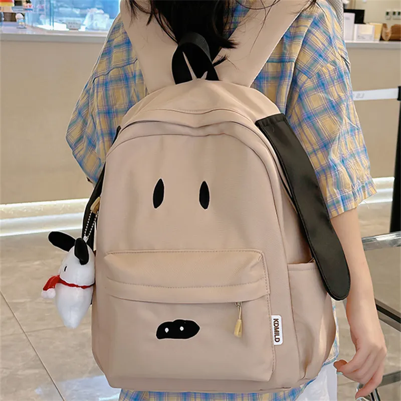 Dusen Kangaroo Nylon Backpack Regular Women's Multicolor-11