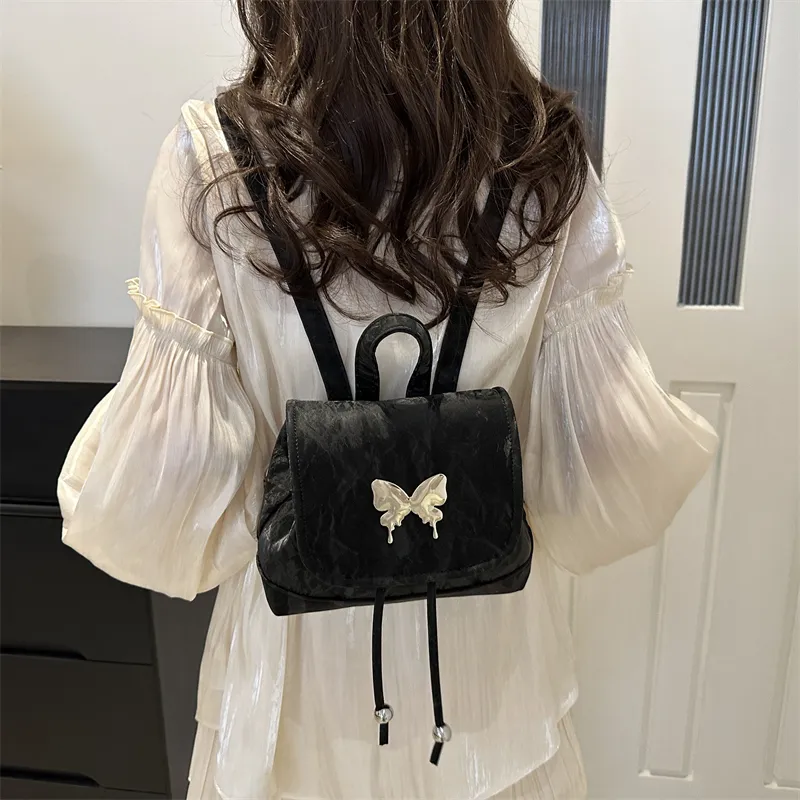 Dusen Kangaroo PU Backpack Women's White/Silver/Multicolor-14
