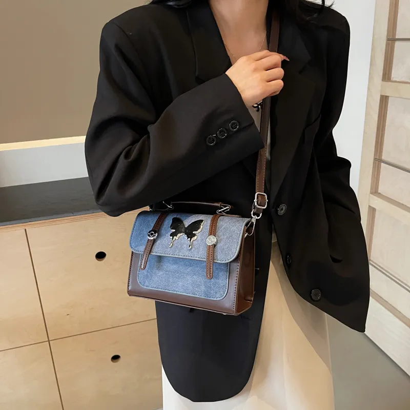 Dusen Kangaroo PU Crossbody Bag Regular Unisex Coffee & Brown/Coffee & Blue/White & Pink/Blue & Brown-13
