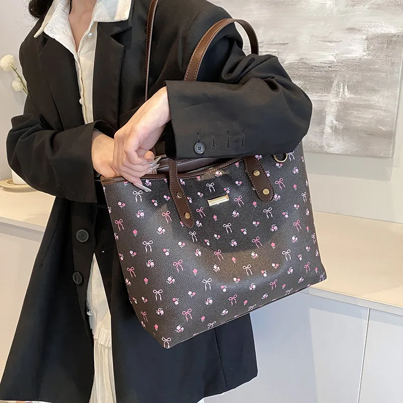 Dusen Kangaroo PU Tote Women's Pink-13