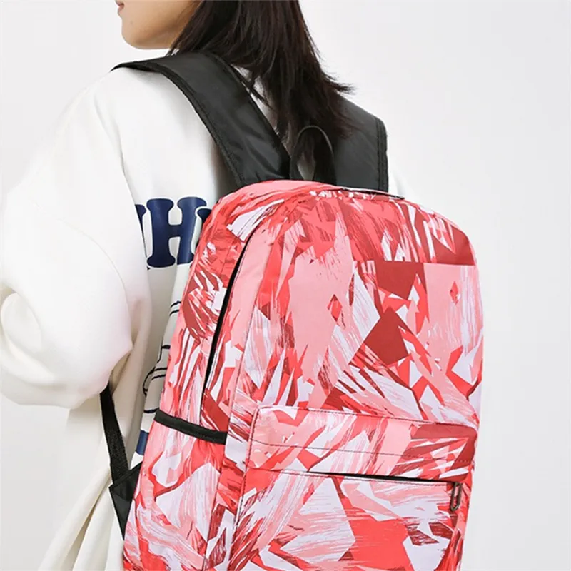 Dusen Kangaroo High quality Fabric Backpack Unisex Gray/Red/Green/Blue-8