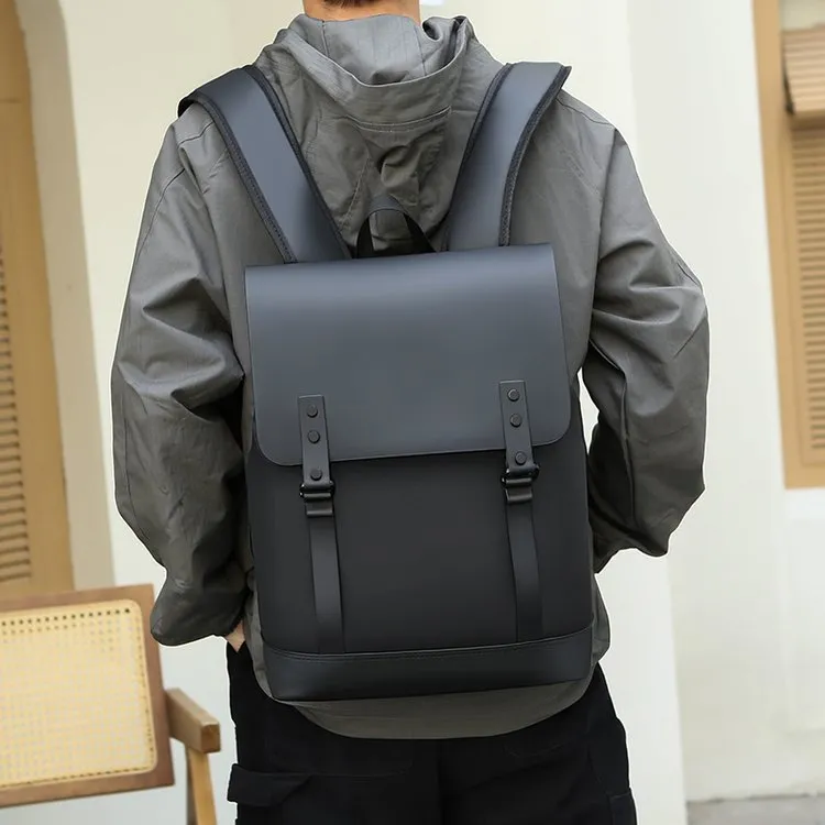 Bally monogram-print leather messenger bag Schwarz