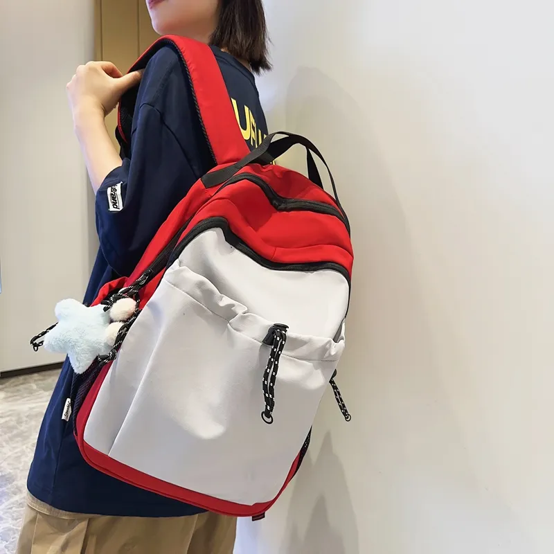 Dusen Kangaroo Nylon Backpack Regular Unisex Multicolor-10
