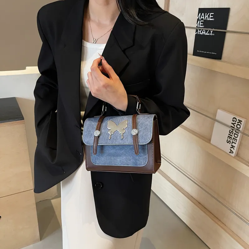 Dusen Kangaroo PU Crossbody Bag Regular Unisex Coffee & Brown/Coffee & Blue/White & Pink/Blue & Brown-8