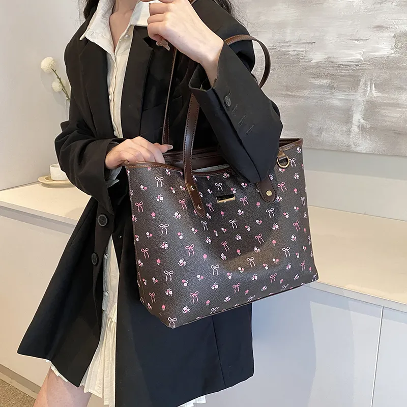 Dusen Kangaroo PU Tote Women's Pink-11