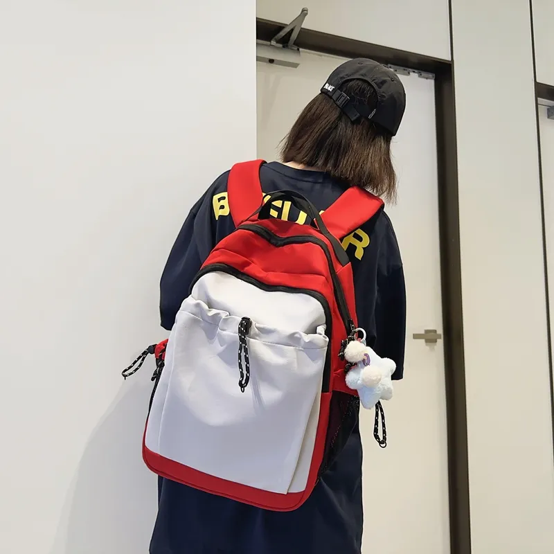 Dusen Kangaroo Nylon Backpack Regular Unisex Multicolor-9