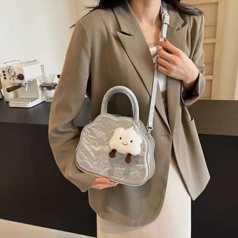 Dusen Kangaroo PU Crossbody Handbag Regular Women's Multicolor-11