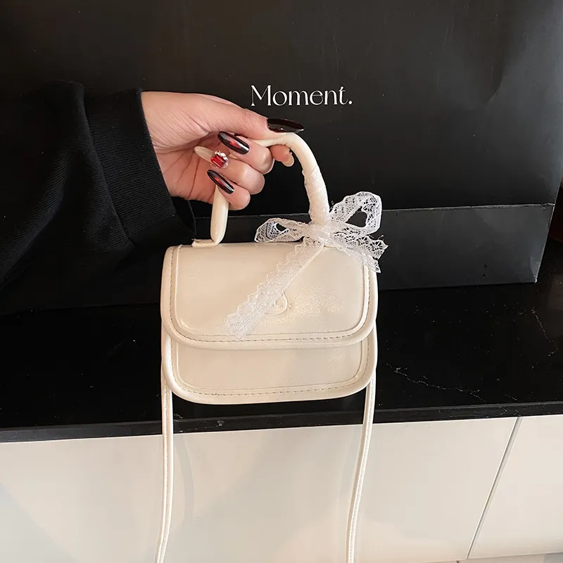 Dusen Kangaroo PU Crossbody Bag Regular Women's White/Silver/Black/Blue/Pink-1