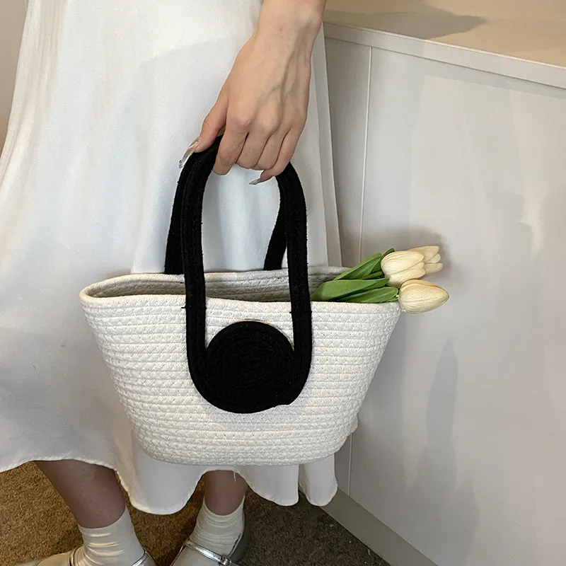 Dusen Kangaroo Special Material Handbag Regular Women's White/Khaki-9
