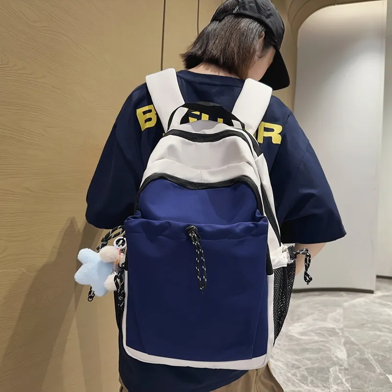 Dusen Kangaroo Nylon Backpack Regular Unisex Multicolor-4