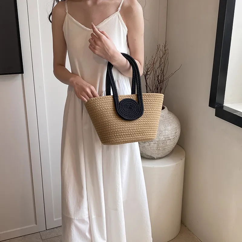 Dusen Kangaroo Special Material Handbag Regular Women's White/Khaki-3