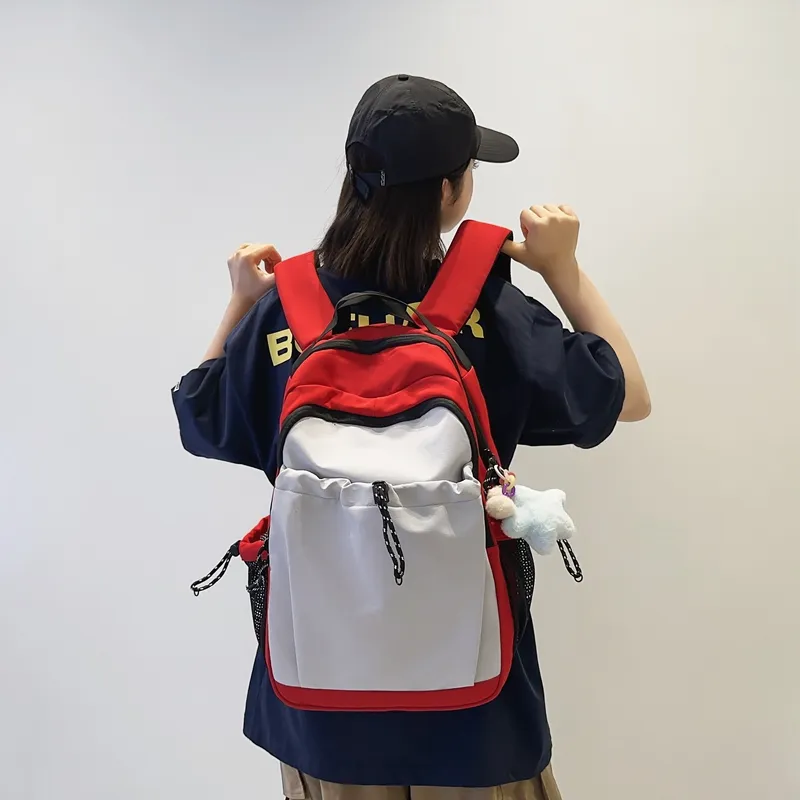 Dusen Kangaroo Nylon Backpack Regular Unisex Multicolor-7