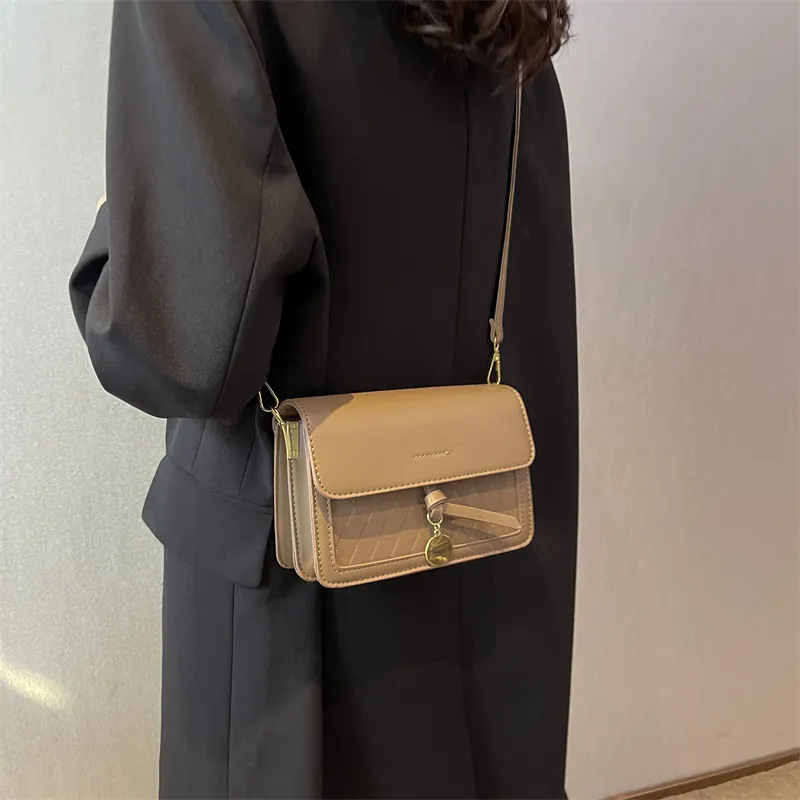 Dusen Kangaroo PU Crossbody Bag Regular Women's Multicolor-25
