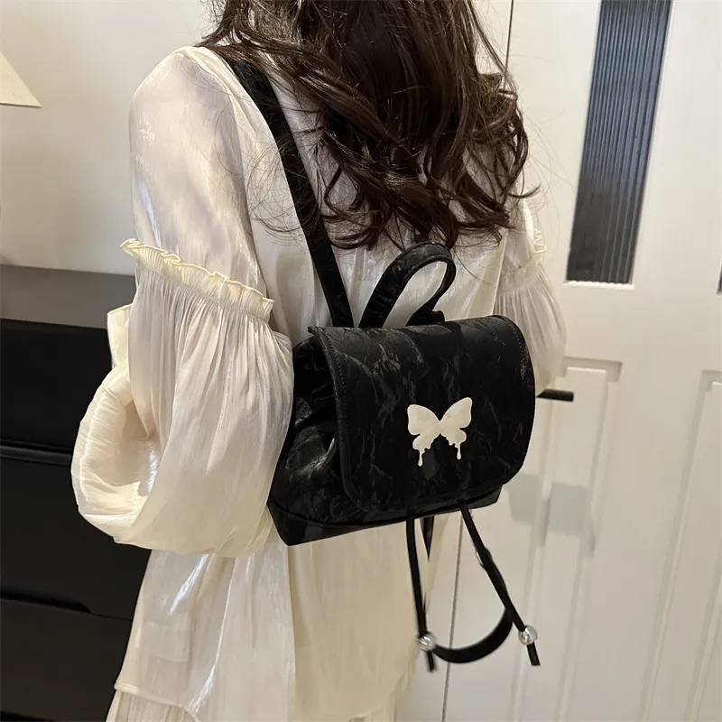 Dusen Kangaroo PU Backpack Women's White/Silver/Multicolor-15