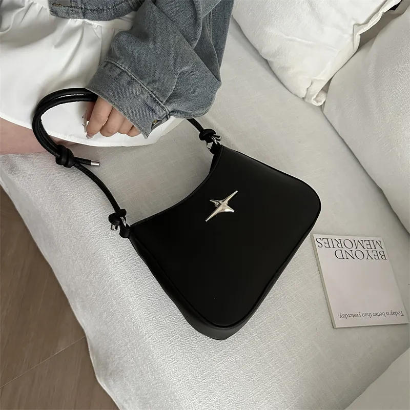Dusen Kangaroo PU Shoulder Bag Regular Women's White/Black/Khaki/Green/Pink/Brown-7