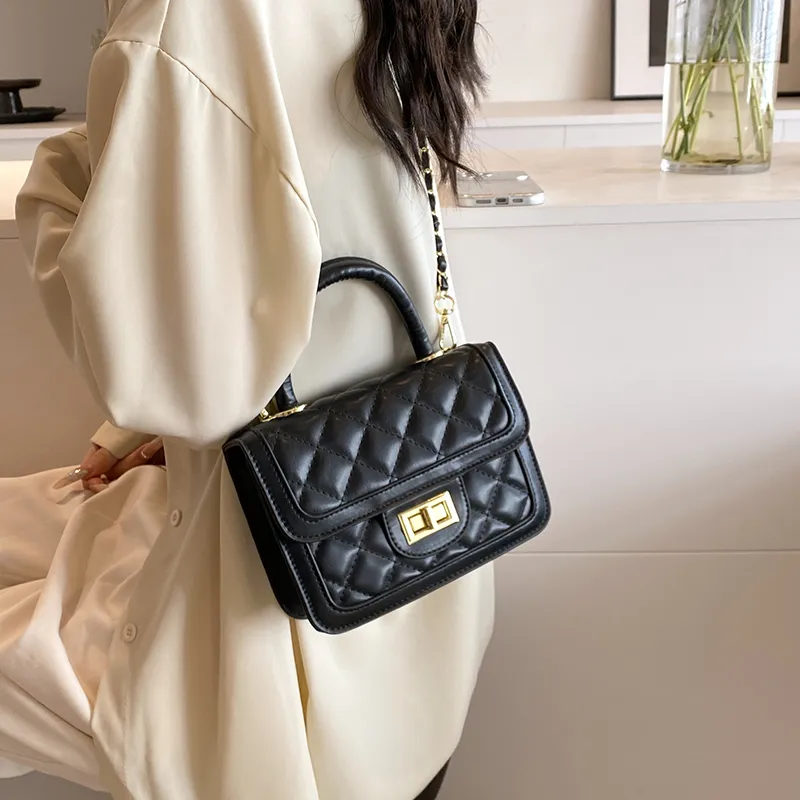 Dusen Kangaroo PU Crossbody Bag, Handbag Women's White/Silver/Black/Multicolor-14
